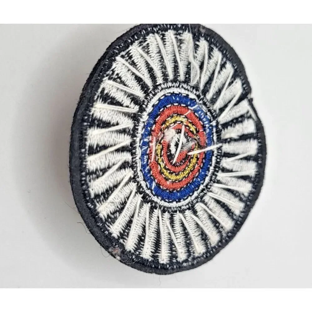 Beautiful Embroidered Beaded Circular Applique Festival Sew On 2.25in